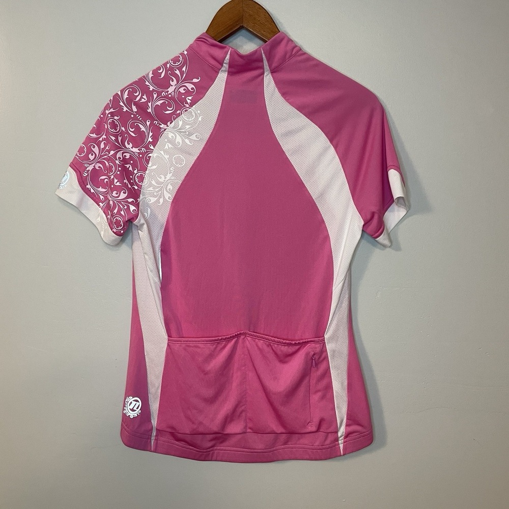 Novara Cycling Jersey Womens M Reflective Short Sleeve 1/4 Zip Breathable - Picture 5 of 7